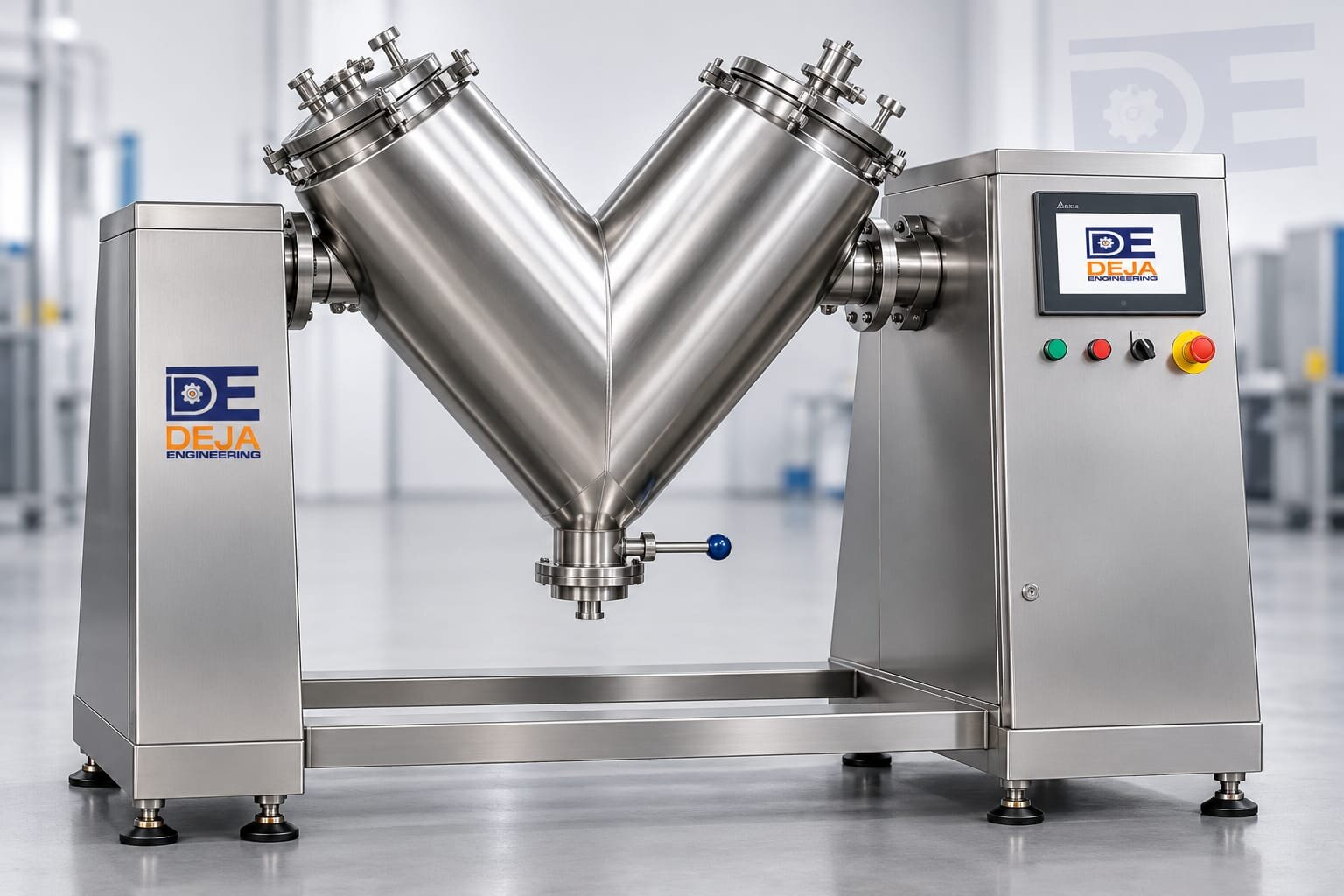 V-type powder blender